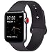 Produktbild ATUP Armband Kompatibel für Apple Watch Armband 38mm 42mm 40mm 44mm, Weich Silik on Ersatz Armband für iWatch Series 4, Series 3, Series 2, Series 1 (01 Black, 42mm/44mm-M/L)