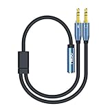 MillSO 3.5mm Y Splitter ist sehr klein und leicht, so nimmt es sehr wenig Platz in Ihrer Laptop-Tasche und für maximale Portabilität.