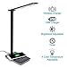 Produktbild YLJYJ LED Schreibtischlampe mit kabelloser Ladestation dimmbare tischlampe Arbeitslampe mit 4 Farbtemperaturen Tischlampe USB Wireless Charger für iPhone, Samsung Galaxy, Black