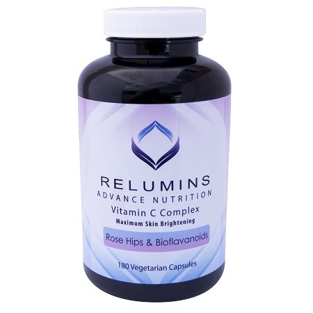 1 Bottle of Relumins Advance Vitamin C - MAX Skin Whitening Complex With Rose Hips & Bioflavinoids + 1 YouLookLight screen/ phone cleaning cloth