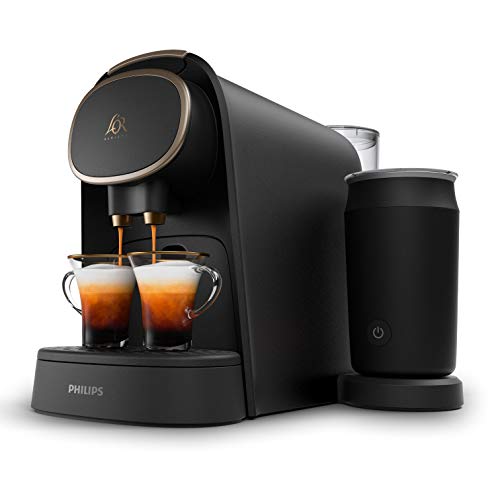 L'OR Barista LM8018/90 Machine à Café à Capsules avec Mousseur à Lait - Premium
