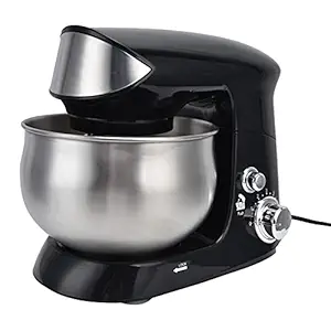 Stand Mixer, 6 Gear Adjustable Dough Mixer Stable EU Plug 220V with Container for Kitchen