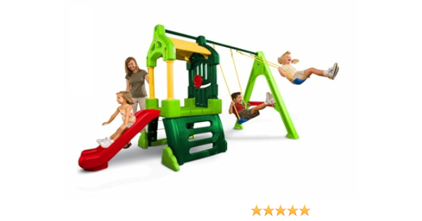 little tikes swing and slide set