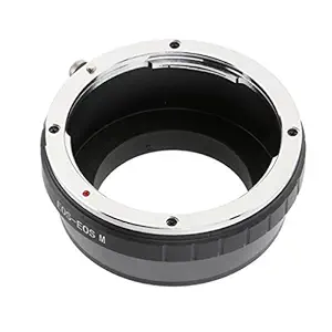 Adapter Ring for Canon EOS EF EF-S Lens to EOS M EF-M M2 M3 M10 Camera Body - Black+Silver