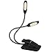 Produktbild Leselampe Buch Klemme TOPELEK 10 LEDs Buchlampe LED Klemmleuchte, 3 einstellbare Farb Temperaturmodi, Mikro USB wiederaufladbare, 360 °flexible Arme, Notenständer lampe für Kindle, Computer, Lesen.