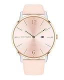 Tommy Hilfiger Damen Analog Quarz Uhr mit Leder Armband 1781973