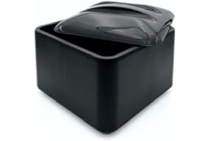 MCM Seau à glace carré avec couvercle en plastique noir