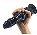 Price comparison product image QSM Wolf dog dildo pure silicone penis, strong suction cup real penis replica, 20 cm long 6.5 cm-A,black,20.8cm*6.5cm