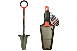 ROOTSLAYER - VENTEO - Pack Duo - Noir - Adulte - Outils jardin - Bêche - Transplantoir - Acier de carbone - Manche 360°