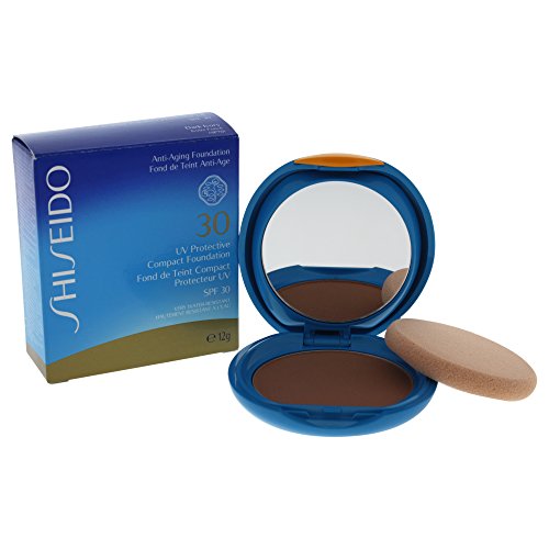Shiseido Sun Protective Compact Foundation SPF 30 unisex, Sonnenmakeup 12 g, Farbe: dark ivory, 1er Pack
