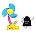 MONDAYNOON Baby Stroller Safety Clip-on Fan(Blue)