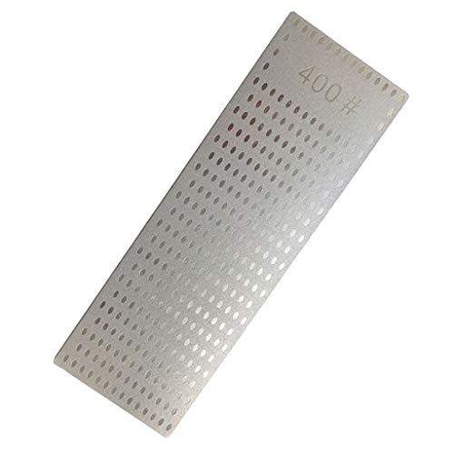 P Prettyia Sharpening Stone, Diamond Coated Whetstone Sharpener Honing Stone for Cutlery Scissors Chisels Garden Kitchen Tools, 2 Types to Choose - as described+as described, 400 Grit