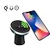 Price comparison product image Wireless Car Charger Magnetic Vehicle Phone Mount 2-in-1 Nile Top Car Charger Phone Holder for iPhone X/iPhone 8 Plus/iPhone 8 Samsung Galaxy Note 8/S8 Plus and All Qi-Enabled