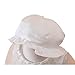 Wawoo®Infant Christening Gowns Toddler Baby Girls Birthday Dress White Cotton Lined Clothes Princess Party Dress with Hat 0-24 Month