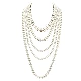 lange kette silber bijou brigitte Dieser schöne Schmuck gibt einen einzigartigen Effekt auf Ihr 1920s Retro-Aussehen.