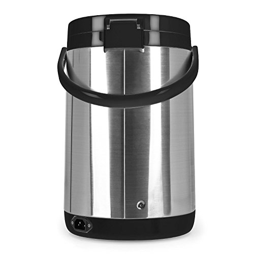 oneConcept Thermo Pot Heißwasserspender Heißwasserautomat (680W, 5 Liter heißes Wasser, Temperatur-Einstellung, ideal für Büro und Kantine) schwarz-silber - 5