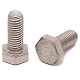 Verkaufseinheit: 4 Stück DERING Sechskantschrauben M16x30/30 DIN 933 Edelstahl A2 (4 Stück)  Gewindeschrauben  Sechskant-Schrauben  rostfrei