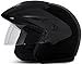 Vega Cruiser CR-W/P-K-M Open Face Helmet (Black, M)
