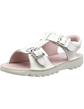 Kickers Kick T San Patent Junior, White, Mädchen Sandalen