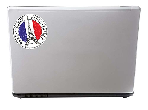 2 x Paris Eiffelturm Frankreich Vinyl Aufkleber Aufkleber Laptop Reise Gepäck Auto Ipad Schild Fun # 9271 – 10cm/100mm Wide - 2