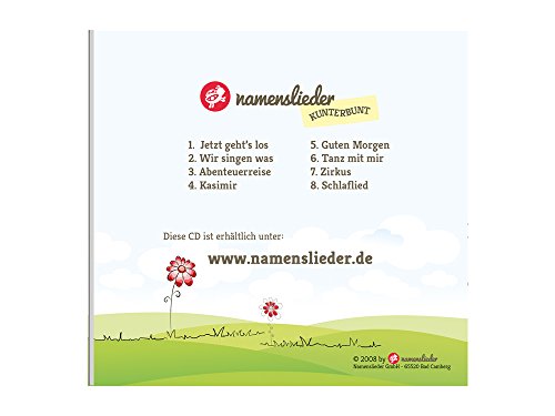 Namenslieder CD - Personalisierte Kinderlieder - 8 Kinderlieder gesungen mit Deinem Namen - Zur Taufe, Geburtstagsgeschenk, Taufgeschenk - 3