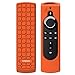 Produktbild TiMOVO Remote Case for Fire TV Stick 4K - Honey Comb Series [Anti Slip] Shockproof Lightweight Silicone Cover Compatible with All-New 2nd Gen Alexa Voice Remote Control - Orange