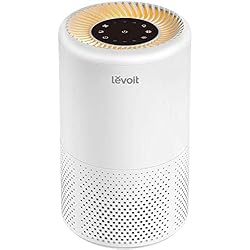 Levoit Purificateur d'Air Hepa Véritable, Economie d'Energie aussi bas que 0,9 Watt, Veilleuse et Minuterie, sans Ozone, Elimine 99,97% de Fumée, Allergènes, Squames d'Animaux, Poussière, Vista 200