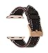 Produktbild Armband für Apple Watch Series 3 Series 2 Series 1, MroTech iWatch Apple Watch Armband 42 mm Leder Band Ersatz Armband Uhrenarmband Lederarmband für Apple Watch Sport Edition Nike+ (42mm, Kaffee)