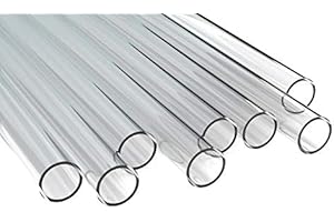 A AKCES Tube en acrylique transparent - Diamètre extérieur : 50 mm - Diamètre intérieur : 42 mm - Mur : 4 mm - Longueur : 1 m.