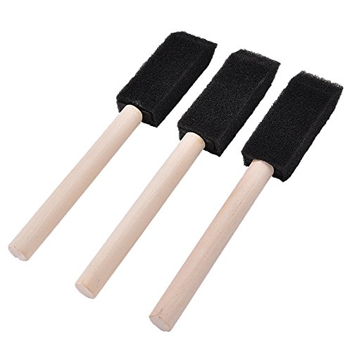 Blue Vessel 6pcs Schaum Schwamm Pinsel Holzgriff Malerei Zeichnung Handwerk Zeichnen - 3
