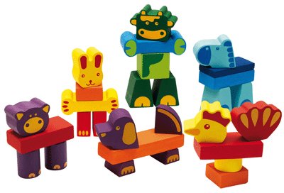 Imagen 1 de Djeco / Creanimaux Ferme 29-Piece Animal Stacking Blocks [Toy] (japan import)