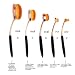 Kfnire 5pcs Oval Toothbrush Shaped Foundation Power Makeup Oval Cream Puff Brushes Set, Rose Gold