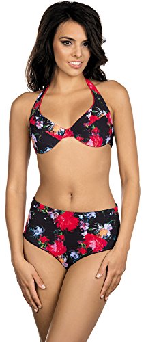 Lorin Coordinati da Bikini per Donna Rosa 5390 (Modello-v1, EU Cup 80C/Bottom 40 (IT 4C/46))