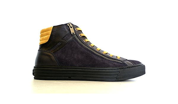 Hogan Scarpe Uomo Rebel all Star R206 Zip HXM2060O6407670AZQ Blu Giallo  camoscio e Pelle : Amazon.it: Scarpe e borse