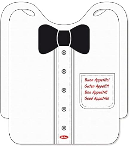 Bavaglini Adulti In PEHD - 38,3x48cm, Bianco, Confezione Da 500 Pezzi