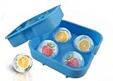 Peso: 135 g Fácil Liberación hielo rondas de silicona bola de hielo esfera Maker 4 x 4,5 cm, ideal para whisky japonés, cóctel o cualquier bebida