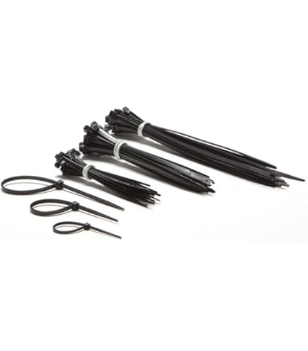 OutdoorFix kabelbinders 200 x 4,6 mm, 50 stuks - zwart - weerbestendig, uv- bestendig