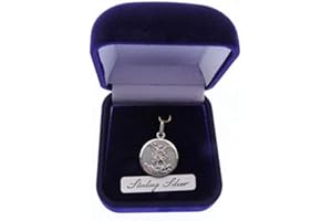 R. HEAVEN Catholic Sterling silver St. Michael gift boxed medal 16mm