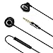 Produktbild Time-Leader In Ear Versatile Noise Cancelling Kopfhörer mit 3.5mm Klinkenstecker Ohrhörer Drahtgesteuertes Mikrofon für iPhone, iPod, Android, MP3 für Workout, Lesen, Fitness, Sport - Schwarz