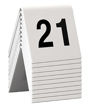 Securit Tableau noir de Table 21-30 marques, numéros, 4 x 4 x 5 CM (TN - 21-30)