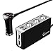 Price comparison product image CHGeek 120W 3-Socket Cigarette Lighter Adapter, 12V/24V DC Outlet Splitter with 6.8A 4 USB Ports Car Charger for iPhone, iPad, Tablet, Android, Samsung, GPS, Dashcam, Radar Detector and More - Gray