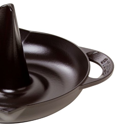 Staub 1200023 Hähnchenbräter 24 cm, Edelstahl, schwarz - 4