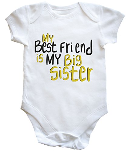 HippoWarehouse My Best Friend Is My Big Sister baby vest boys girls