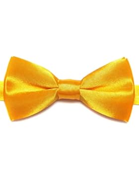 KINDERFLIEGE GELB SATIN SEIDEN-OPTIK☆mit DOPPELFLÜGEL☆KINDER FLIEGE SCHLEIFE zum ANZUG SMOKING☆GELBE JUNGENFLIEGE...