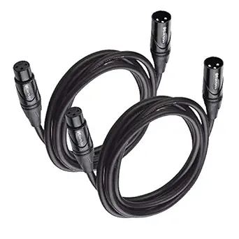Cable Matters 2-Pack Male to Female XLR Microphone Cable 6 Feet
