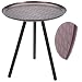 Produktbild LS-LebenStil Metall Beistelltisch Couchtisch Telefontisch 36x40cm Kupfer Braun Sofatisch Wohnzimmertisch