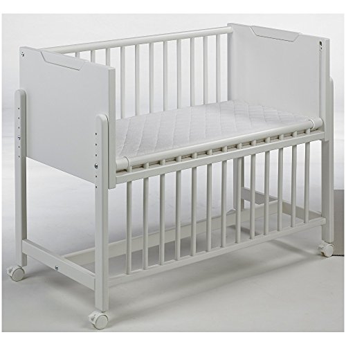 Preisvergleich Produktbild Geuther 1124 Bett an Bett Tilda Weiß inkl. Matratze