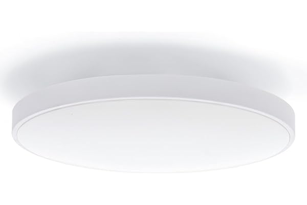 M Ledme - Plafon LED Techo 30W, Lámpara Techo para Baño IP44, 3.000 lúmenes, Color Luz Neutra (4500K) para Baño, Cocina, Balcón, LM8255