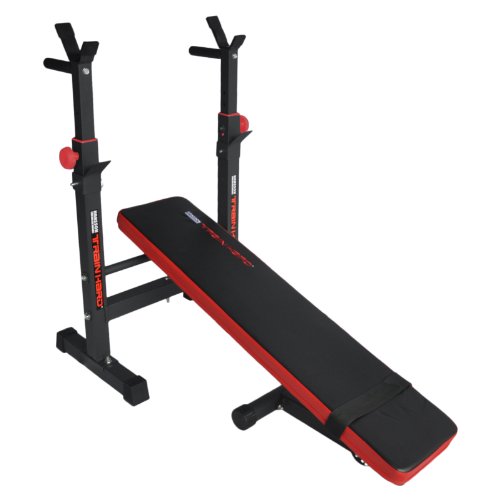 TrainHard Multifunktion Hantelbank Drückerbank mit Hantelablage klappbar - 5