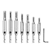 Produktbild Scharnier Bohrer Set, Spiral Bohrer Set selbstzentrierende Scharnier-Bohrer-Bit-Set Zubehör für Elektrowerkzeuge mit 1 Stück Sechseckig Schraubenschlüssel